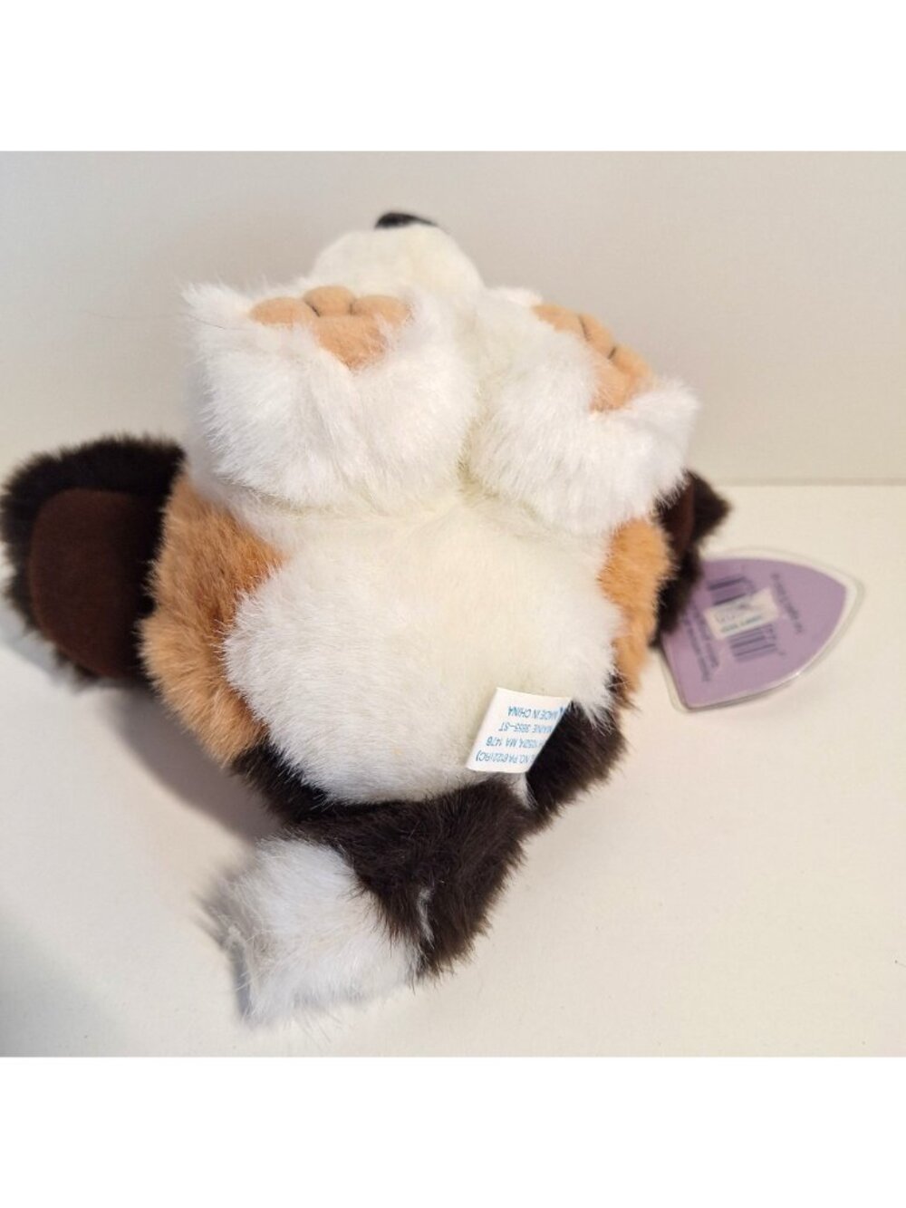 Sherlock Plush Beagle Hound Dog Puffkins 1994 Tags Swibco Brown White Vintage - Picture 5 of 7